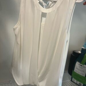 Elegant White Sleeveless Top
